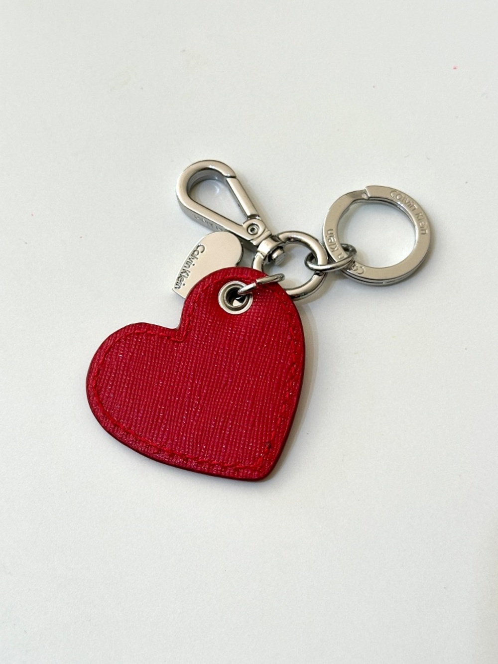 Calvin Klein Heart Shape Rhinestone Keychain - Picture 3 of 3